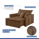 Ver imagem 5 de Poltrona Cama 110cm Detroid Yescasa
