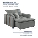 Ver imagem 4 de Poltrona Cama 110cm Detroid Yescasa Linho 