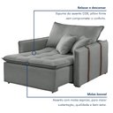 Ver mais imagens de Poltrona Cama 110cm Detroid Yescasa Linho 