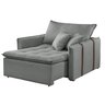 Poltrona Cama 110cm Detroid Yescasa Linho  - 12