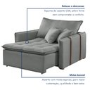 Ver imagem 7 de Poltrona Cama 110cm Detroid Yescasa Linho