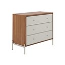 Ver imagem 3 de Cômoda com 3 Gavetas Jasper 94 cm - Canella com Off White Fosco