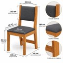 Ver imagem 3 de Conjunto Sala de Jantar Mesa Chilli 90cm Tampo Redondo com 4 Cadeiras Sol Bege/Mel/Blonde/Cinza