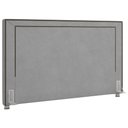 Ver imagem 1 de Cabeceira Cama Box Casal 195 Cm P05 Berlim Veludo Cinza - Lyam Lyam Decor