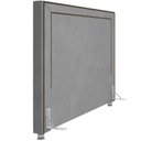 Ver imagem 4 de Cabeceira Cama Box Casal 195 Cm P05 Berlim Veludo Cinza - Lyam Lyam Decor