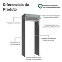 Ver imagem 3 de Porta-geladeira 83 Cm 1 Porta Basculante Cinza/branco/cinza Lux Madesa