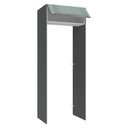 Ver imagem 5 de Porta-geladeira 83 Cm 1 Porta Basculante Cinza/branco/cinza Lux Madesa