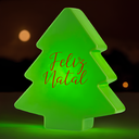 Ver imagem 1 de Luminária Árvore Natalina Merry Christmas Verde