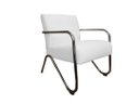 Ver imagem 3 de Kit 2 Poltronas Decorativa Bela Couro Branco Braço Cromado Ms Decor