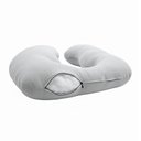 Ver imagem 2 de Almofada Travesseiro de Corpo Gestante Relaxante Isa Grande Macia Veludo Cinza Claro - Abmaza