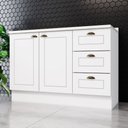 Ver imagem 1 de Balcão de Cozinha com Tampo Henn Americana 120cm 2 Portas Clássico