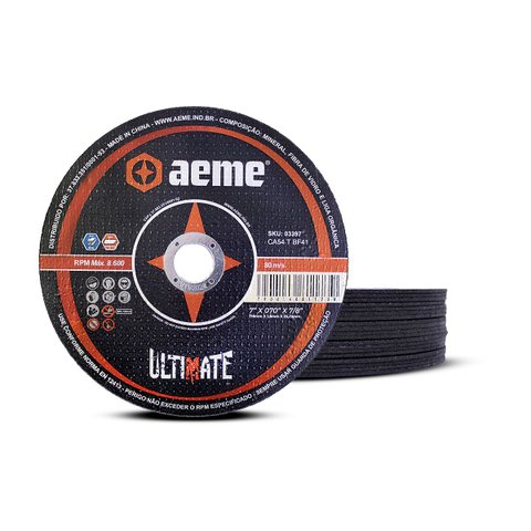Disco Corte Fino Aeme Ultimate 7x070x7/8 (178x1.8x22.22) 10 Unidades