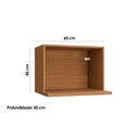 Ver imagem 3 de Balcão Superior Microondas 60 Cm R640 Linha Ciela Kappesberg - Canela