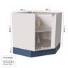 Cozinha Modulada 8 Peças sem Tampo 4 Aéreos 3 Balcões e Torre Quente Arizona CabeCasa MadeiraMadeira - 14