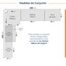 Cozinha Modulada 8 Peças sem Tampo 4 Aéreos 3 Balcões e Torre Quente Arizona CabeCasa MadeiraMadeira - 3