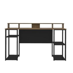 Escrivaninha 140cm com Estante 4 Prateleiras 1 Porta Espresso Móveis - 19