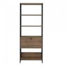 Escrivaninha 140cm com Estante 4 Prateleiras 1 Porta Espresso Móveis - 8