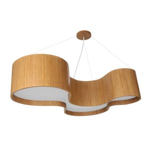 Pendente Semi Cilíndrico Madeira 95cm - Freijó