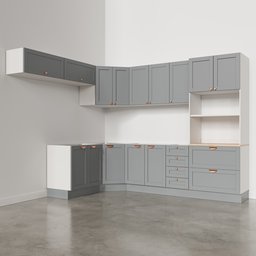 Cozinha Modulada 8 Peças sem Tampo 4 Aéreos 3 Balcões e Torre Quente Arizona CabeCasa MadeiraMadeira - 8