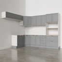 Ver mais imagens de Cozinha Modulada 8 Peças 4 Aéreos 3 Balcões e Torre Quente Arizona CabeCasa MadeiraOriginals