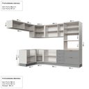 Ver imagem 4 de Cozinha Modulada 8 Peças 4 Aéreos 3 Balcões e Torre Quente Arizona CabeCasa MadeiraOriginals
