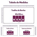 Ver imagem 2 de Jogo de Toalhas Luxury Soft Beka 360 G-m² 2 Banho + 2 Rosto + 2 Piso Luxo Cereja