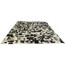 Ver imagem 1 de Tapete de couro preto branco salino 3,00x3,50 c/b pç 10x10cm