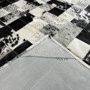 Ver imagem 3 de Tapete de couro preto branco salino 3,00x3,50 c/b pç 10x10cm