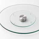 Ver imagem 2 de Prato Giratório de Vidro 32cm com Base em Aço Inox