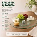 Ver imagem 3 de Prato Giratório de Vidro 32cm com Base em Aço Inox