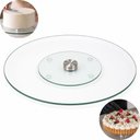 Ver imagem 5 de Prato Giratório de Vidro 32cm com Base em Aço Inox