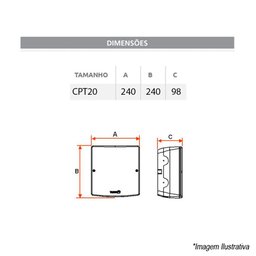 Caixa de Passagem de Sobrepor Pvc 20x20cm Cpt20 Tigre 33044453 - 3