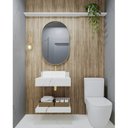 Ver imagem 1 de Bancada em Porcelanato Para Banheiro Completo Alto Padrao 60cm Sem Cuba