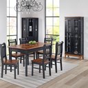Ver imagem 4 de Mesa em Madeira Maciça Retangular 6 Lugares PRETO