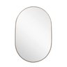 Espelho Oval 60x40cm Moldura em Couro Yescasa - 4