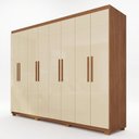 Ver imagem 2 de Guarda-Roupa Casal com Pés 8 Portas 4 Gavetas Titanium