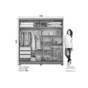 Ver imagem 3 de Guarda Roupa Casal B352 2 Portas Cinamomo/Off White Henn