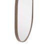 Espelho Oval 80x50cm Moldura em Couro Yescasa - 3