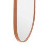 Espelho Oval 150x50cm Moldura em Couro Yescasa - 4