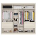 Ver imagem 2 de Guarda Roupa Casal com Espelho 6 Portas 4 Gavetas Oslo