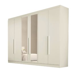 Guarda Roupa Casal com Espelho 6 Portas 4 Gavetas Oslo - 3 Guarda Roupa Casal com Espelho 6 Portas 4 Gavetas Oslo - 3