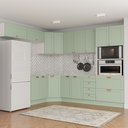 Ver imagem 2 de Cozinha Modulada 8 Peças 4 Aéreos 3 Balcões e Torre Quente Arizona CabeCasa MadeiraOriginals