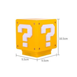 Luminária Abajur Super Mario Cubo Bloco Interrogação S Fio com Som - 2