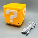Ver imagem 4 de Luminária Abajur Super Mario Cubo Bloco Interrogação S Fio com Som