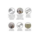 Ver imagem 3 de Guarda Roupa Modulado Canto Closet 2 Portas 111,9cm com Vidro Reflecta Bronze Prime Luciane Móveis