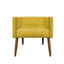 Ver imagem 3 de Banco Decorativo Nina Suede Mostarda - Dominic Decor