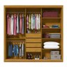 Guarda Roupa Casal com Espelho 3 Portas Royale Ripado 100% MDF - 14