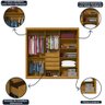 Guarda Roupa Casal com Espelho 3 Portas Royale Ripado 100% MDF - 11