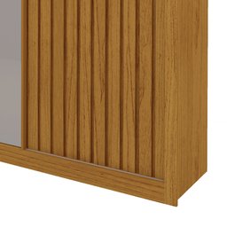Guarda Roupa Casal com Espelho 3 Portas Royale Ripado 100% MDF - 6