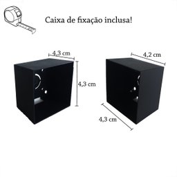 3 Balizador De Embutir Parede Externo Mini Fachada Lup76 - 7